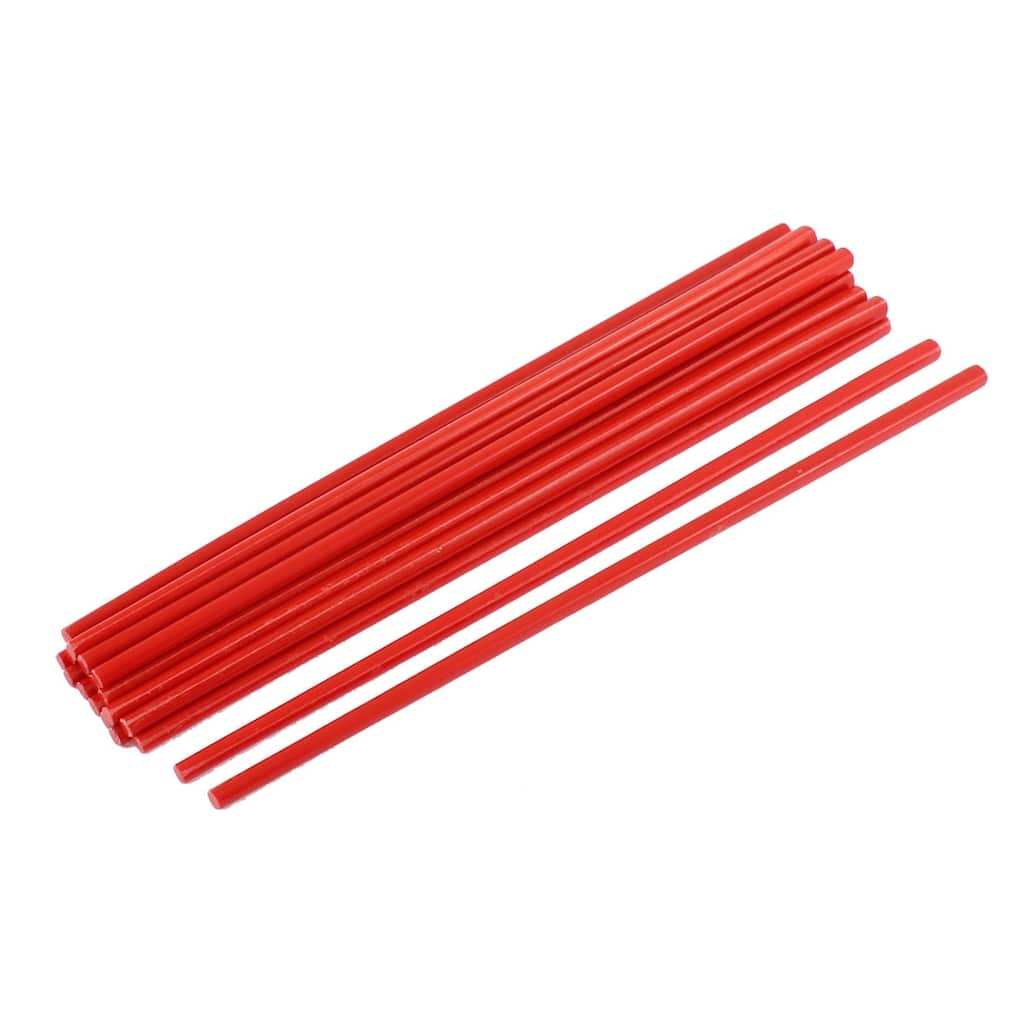 Home Tableware Dinner Plastic Chopsticks Red 27cm Length 10Pairs