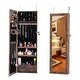 preview thumbnail 2 of 4, 43.3 inches. Antique grey MDF Jewelry storage box mirror cabinet