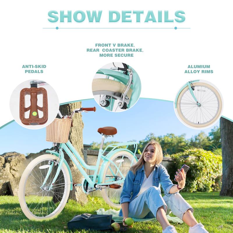 10+Years Old Girls Bike Road Bikes City Bikes Beach Bikes