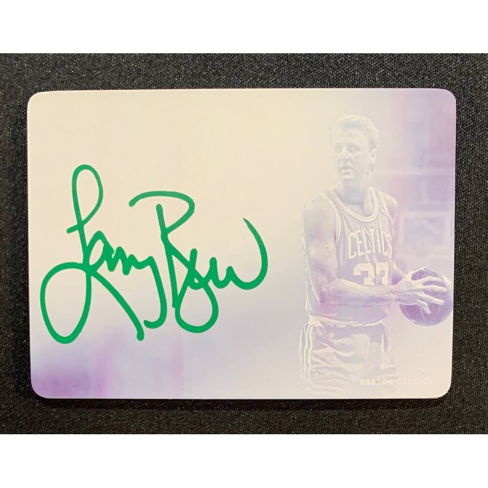 Larry Bird 2019 Panini Eminence Signed Printing Plate Card #11 Auto JSA 1/1 - 8'6" x 11'6"