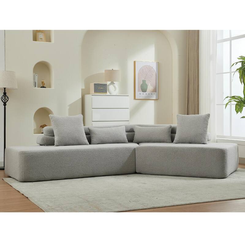 128"Minimalist Cloud Sectional Couch