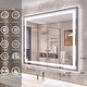 preview thumbnail 4 of 156, UL Certified Black Metal Framed LED Front Light and Backlit Anti-Fog Wall Bathroom/ Vanity Mirror