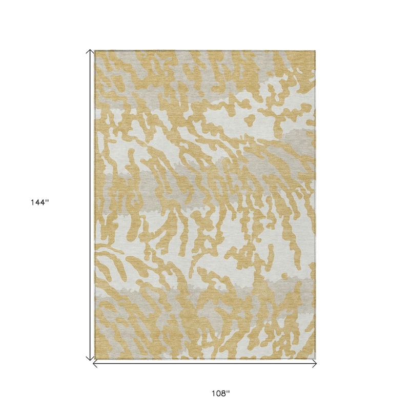 HomeRoots Animal Print Transitional Rectangle Outdoor Rug
