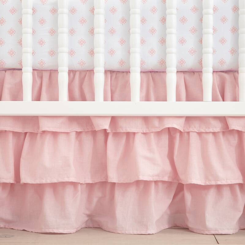 Willow 5-Piece Nursery Crib Bedding Set - Pink - Levtex Baby