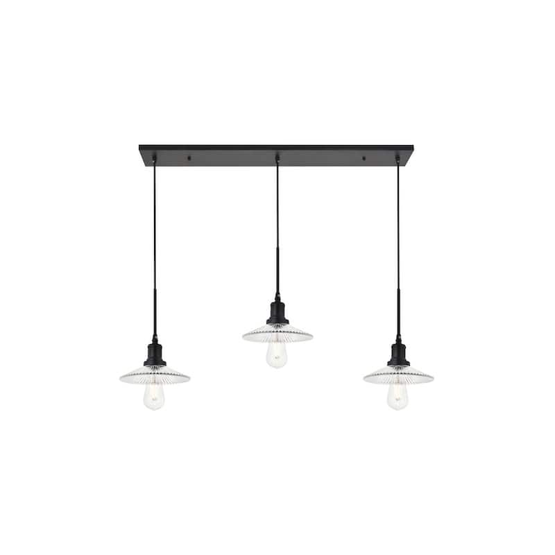 Waltz 3 light black Pendant