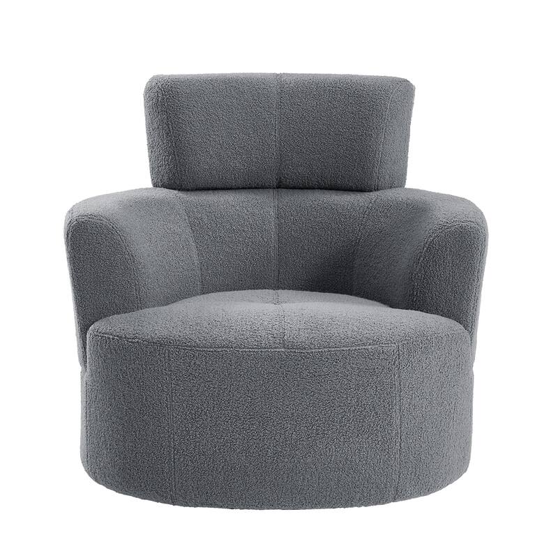 360°Swivel Chair Upholstered Accent Barrel Chair