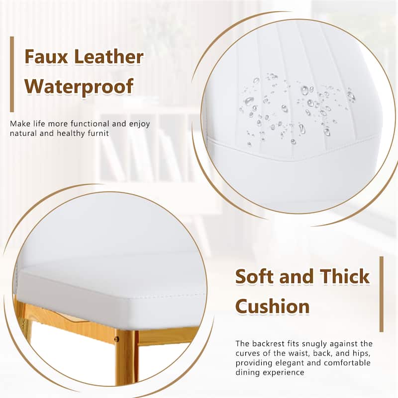 Side Chair Reception Chair White Gold Meeting Room Chair Set of 4 Kitchen Chair Lounge Chair with Metal Legs