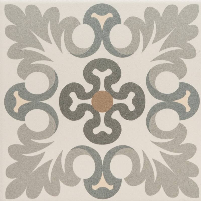 The Tile Life Ellis Taco 6.5x6.5 Grey Porcelain Floor & Wall Tile