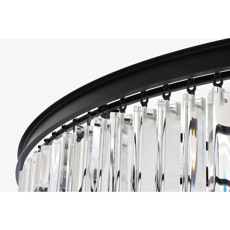 Indigo Home 48 inch spiral crystal chandelier