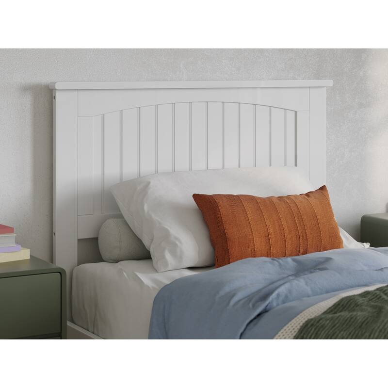 AFI Nantucket Headboard with Attachable Charger - White - Twin