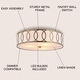 preview thumbnail 10 of 60, Elizabeth Metal LED Flush Mount, by JONATHAN Y