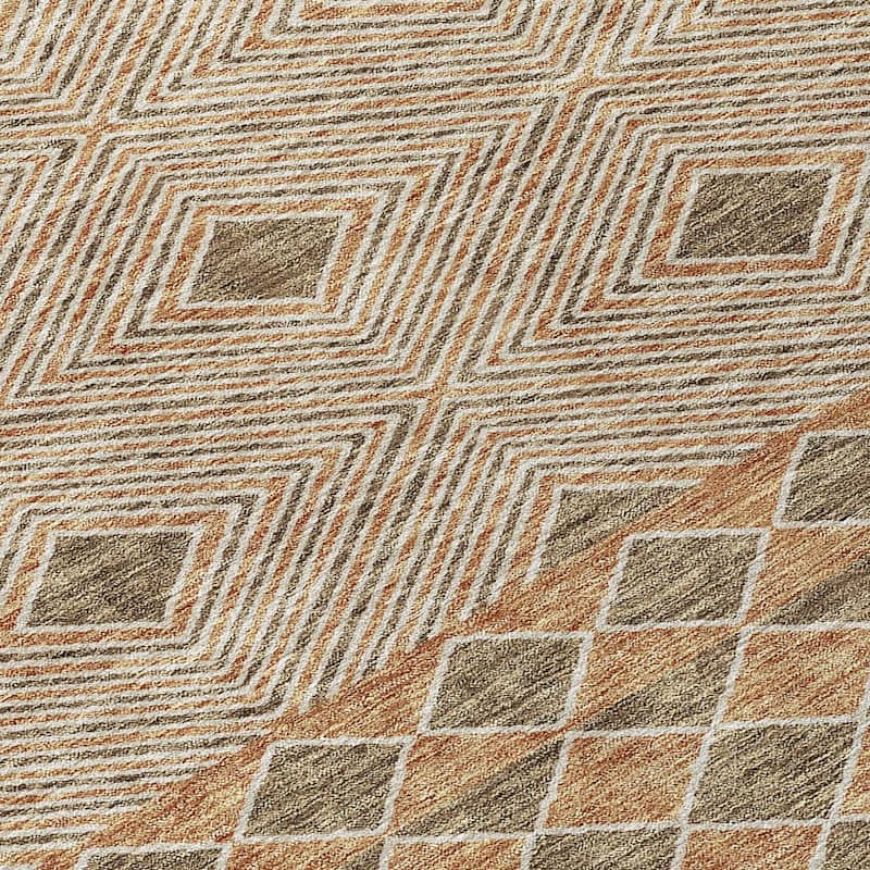 Machine Washable Indoor/ Outdoor Chantille Boho Moroccan Rug