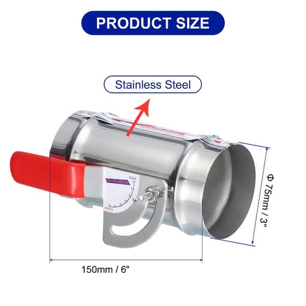 2 Pieces HVAC Duct Manual Volume Backdraft Damper 3 Inch - Bed Bath ...