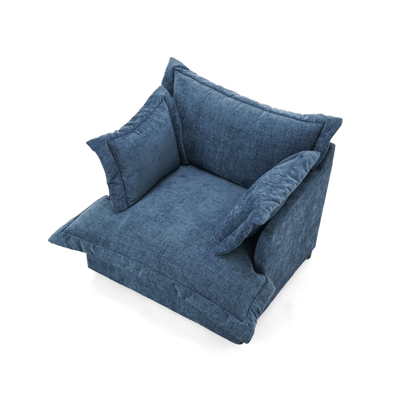 Double Layer Cushion Comfy Cloud Modular Sectional Sofa Set