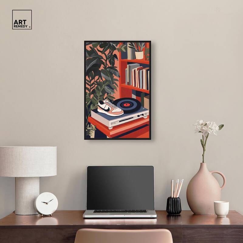 Vinyl and Sneaker Canvas by Art Remedy