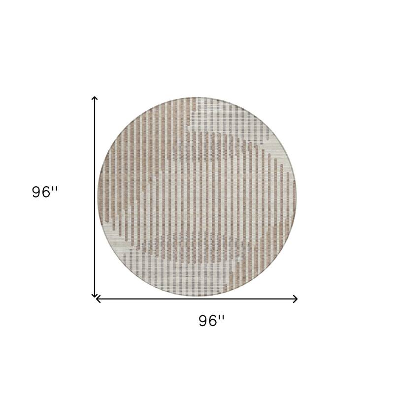 HomeRoots Geometric Transitional Rectangle Outdoor Rug