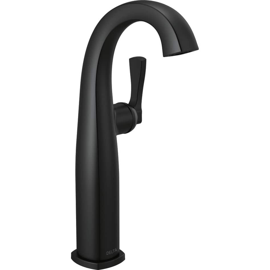 Delta 777-DST Stryke 1.2 GPM Vessel Single Hole Bathroom Faucet with - Lumicoat Champagne Bronze