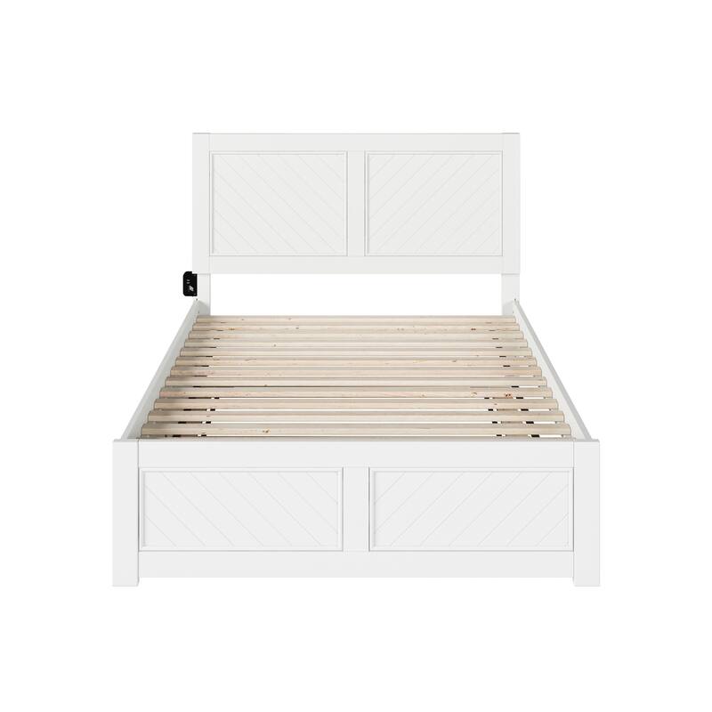 Canyon Full Platform Bed with Matching Footboard & Full Trundle