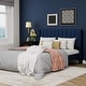preview thumbnail 5 of 88, AUFANK Upholstered Platform Bed Frame with Headboard Wooden Slats Support Blue - Queen