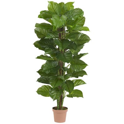 Large Silk Plant 63In Real Touch Faux Tree Indoor Outdoor Decor - 5.25ft.