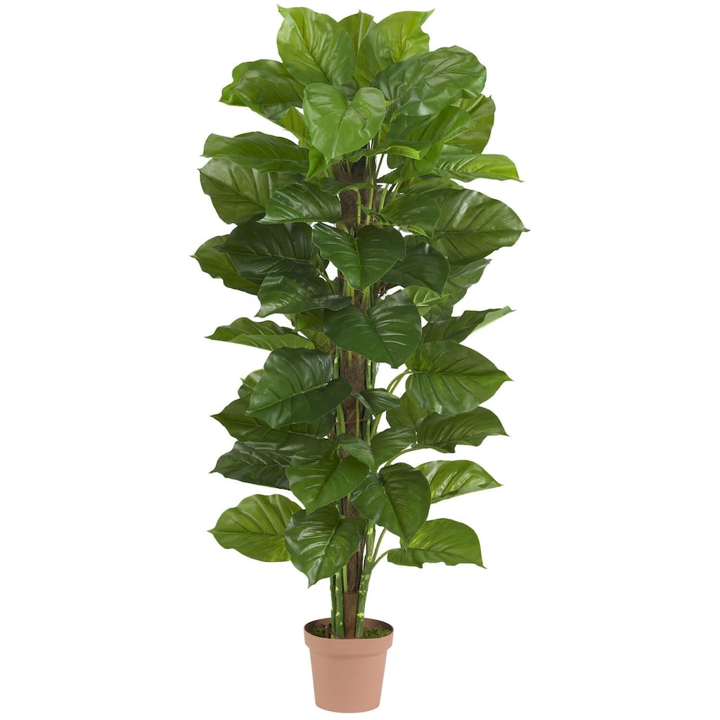 Large Silk Plant 63In Real Touch Faux Tree Indoor Outdoor Decor - 5.25ft.