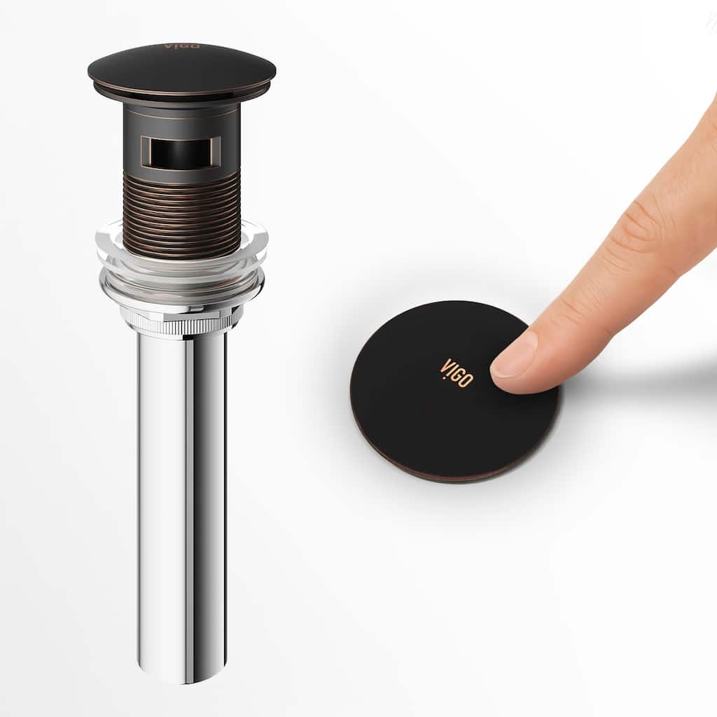 VIGO 1.75" W Bathroom Sink Pop-Up Drain in Antique Rubbed Bronze