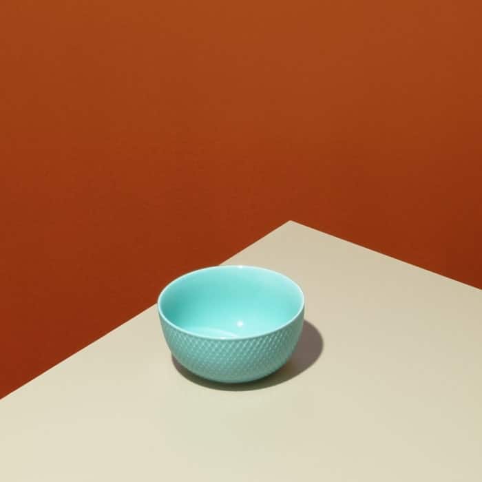 Lyngby Porcelæn Rhombe Color Bowl, Ø: 4.3"