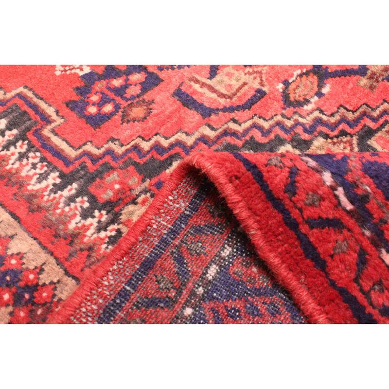 ECARPETGALLERY Hand-knotted Andelz Red Wool Rug - 4'8 x 7'3