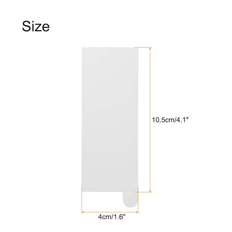 200pcs Mini Cake Boards, Mousse Cake Cardboards Rectangle Cake Bases - White - 4.1 x 1.6 inch