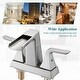 preview thumbnail 18 of 18, Vanityfair Double Handle Centerset Waterfall Bathroom Sink Faucet with Drain Assembly