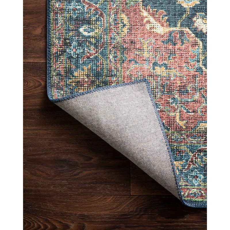 Alexander Home Leanne Traditional Distressed Persian Printed Area Rug
