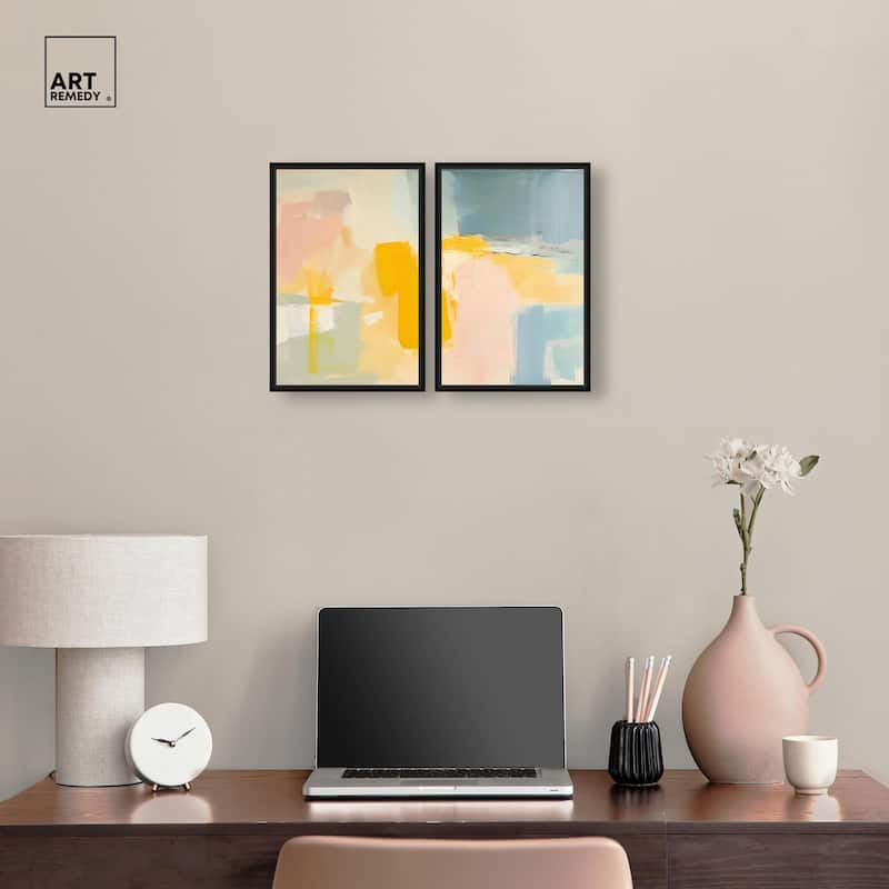 Ocean of Suns II Canvas Set of 2 by Art Remedy