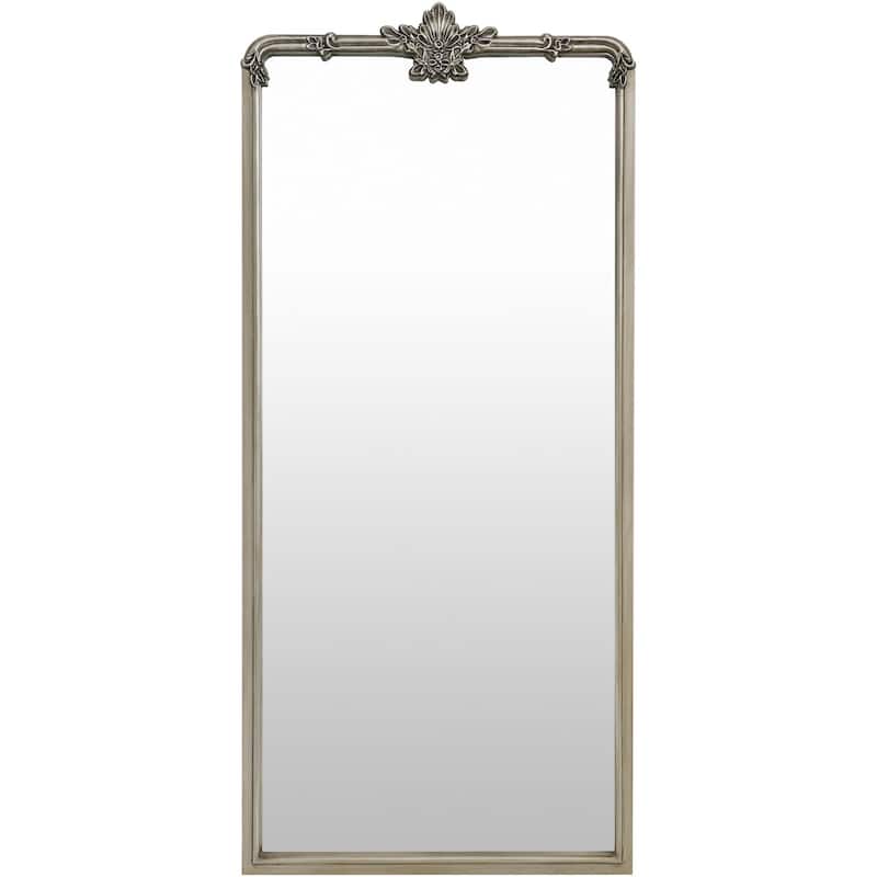 Livabliss Highclere Traditional Full Length Mirror - 66"H x 30"W x 2"D - Silver Gray