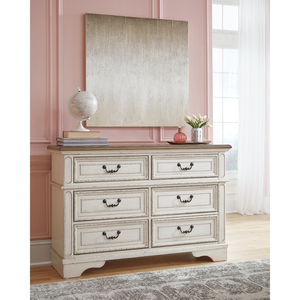 Signature Design by Ashley Realyn Two-Tone 6 Drawer Dresser