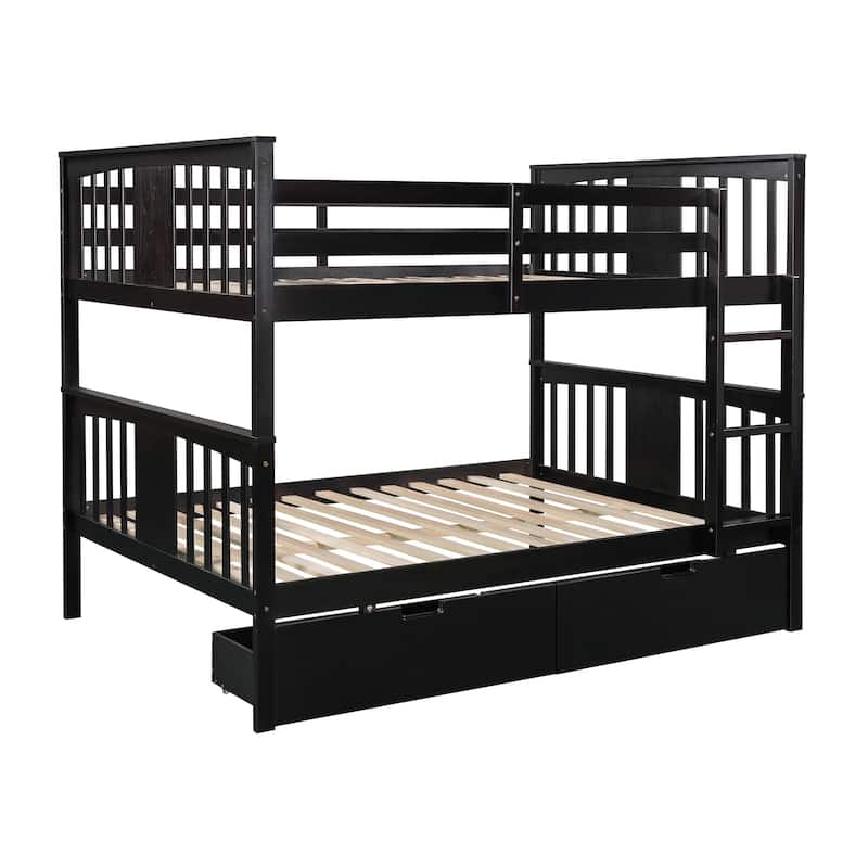 Bunk Bed with Drawers and Ladder