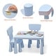 preview thumbnail 2 of 5, Kids Table and Chair Set 3-Piece Set Toddler Furniture