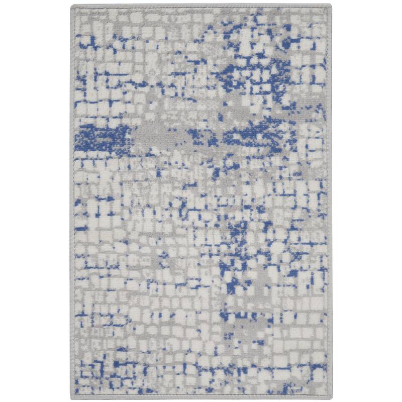 Power Loomed Abstract Modern Stain Resistant Area Rug - 36' X '24' X '0.39