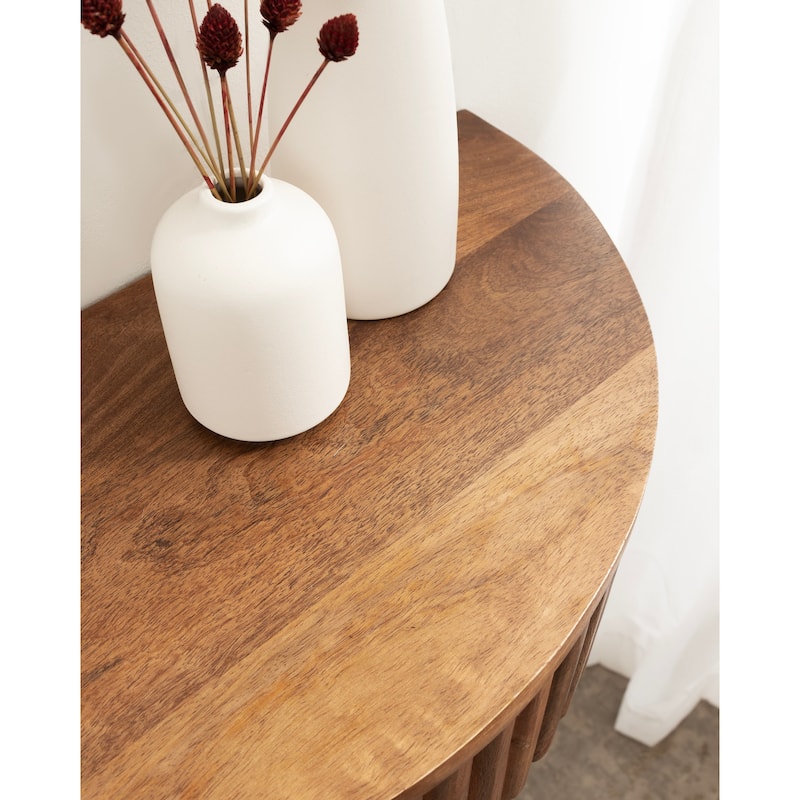 Kate and Laurel Reid Ribbed Floating Side Table