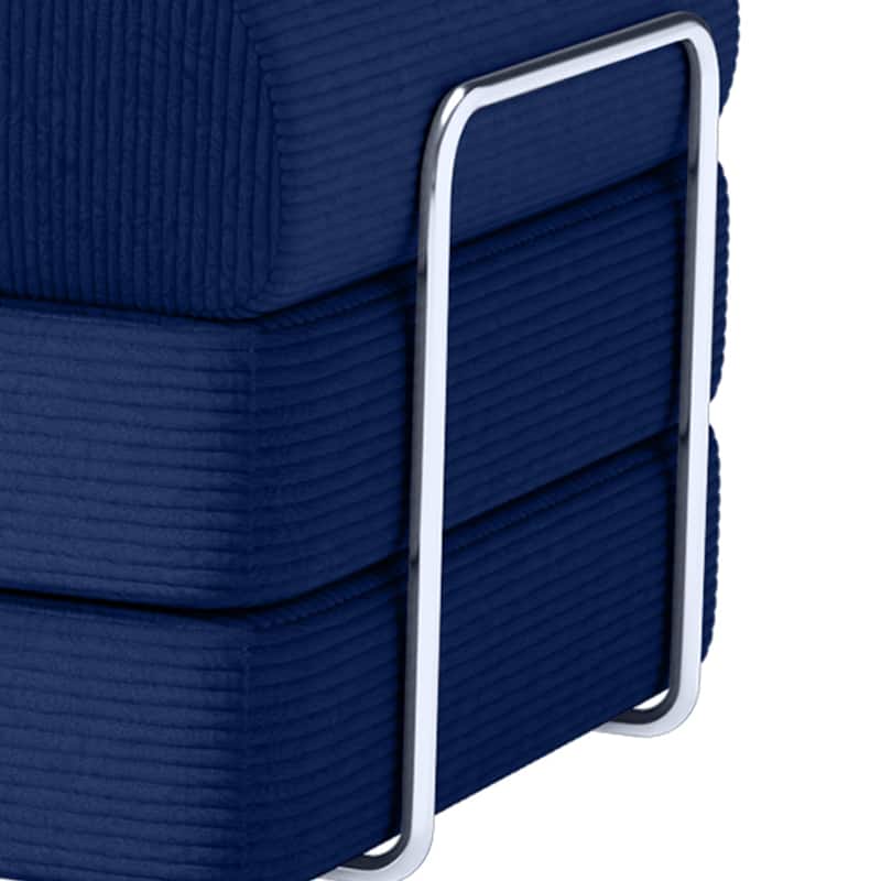 79" Contemporary Corduroy Module Comfortable Compressed Sofa