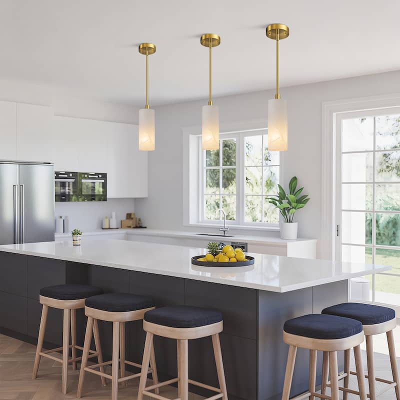 FTL Alabaster Pendant Lights Kitchen Island Gold Marble Hanging Light