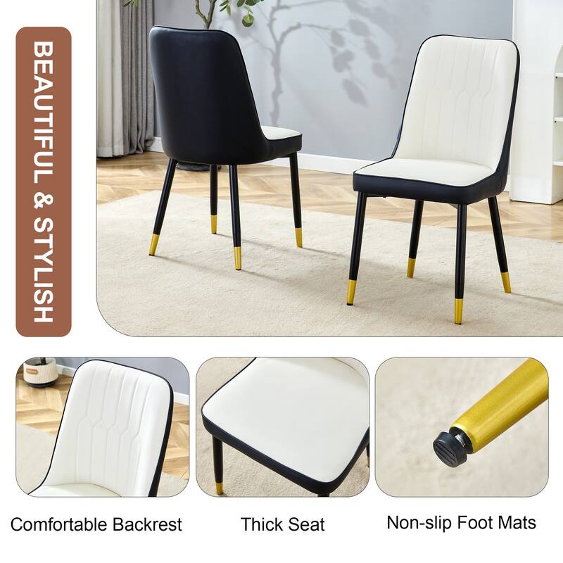 Modern PU Leather Dining Chair ,Set of 2