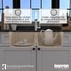 preview thumbnail 63 of 62, Karran Undermount Quartz 33 in. 50/50 Double Bowl Kitchen Sink Kit