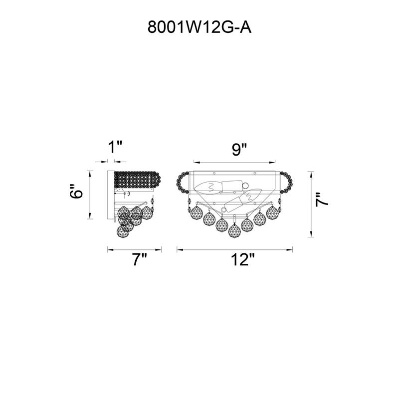 Empire 2 Light Wall Sconce With Chrome Finish