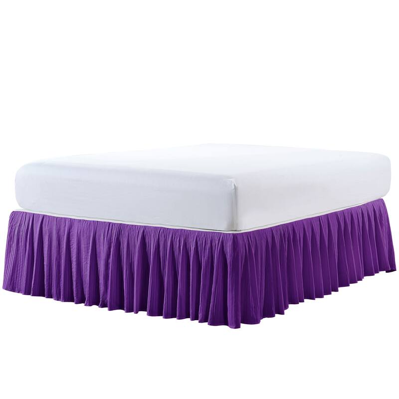 Serenta Pleated Bedskirt 18" Drop - 32 Color Options