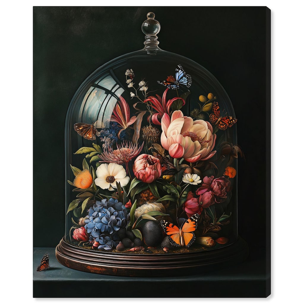 Bell Jar Garden II Canvas by Art Remedy, Gallery Wrapped