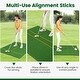 preview thumbnail 5 of 6, Costway 5 x 4 FT Golf Hitting Mat Artificial Indoor Outdoor Turf Golf - See Details
