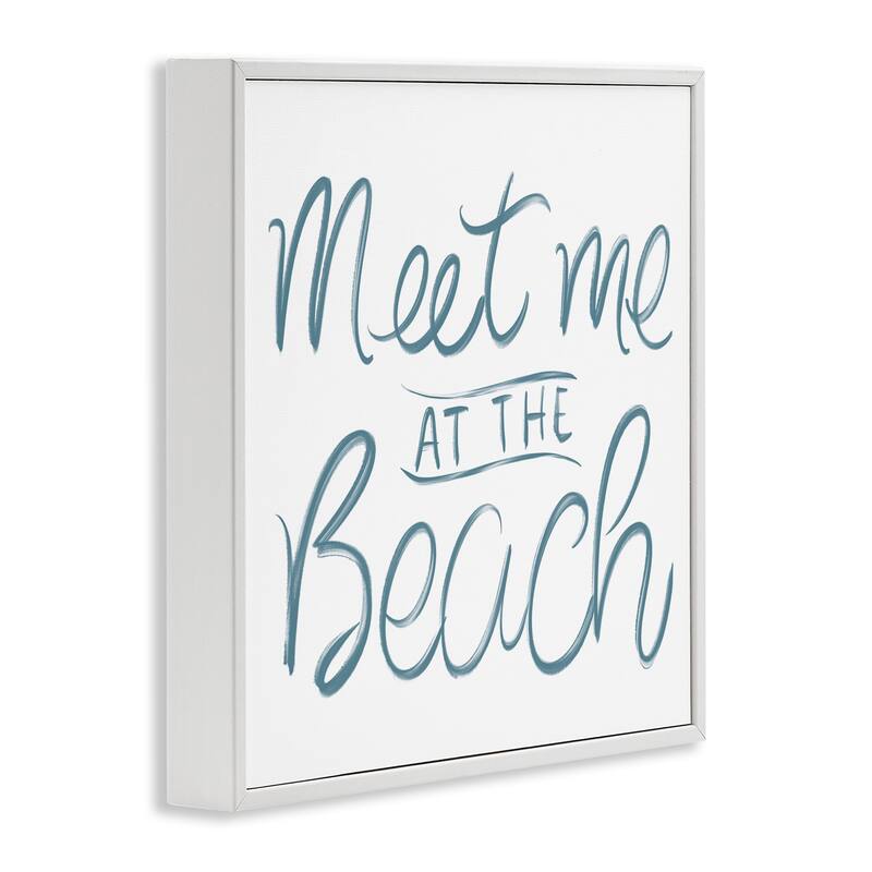 Stupell Minimal Meet At Beach Framed Giclee Art Design By SunDance Group