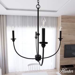 Hunter Southcrest Chandelier - Entry, Dining Table, Kitchen Island - Farmhouse, Transitional, Candle