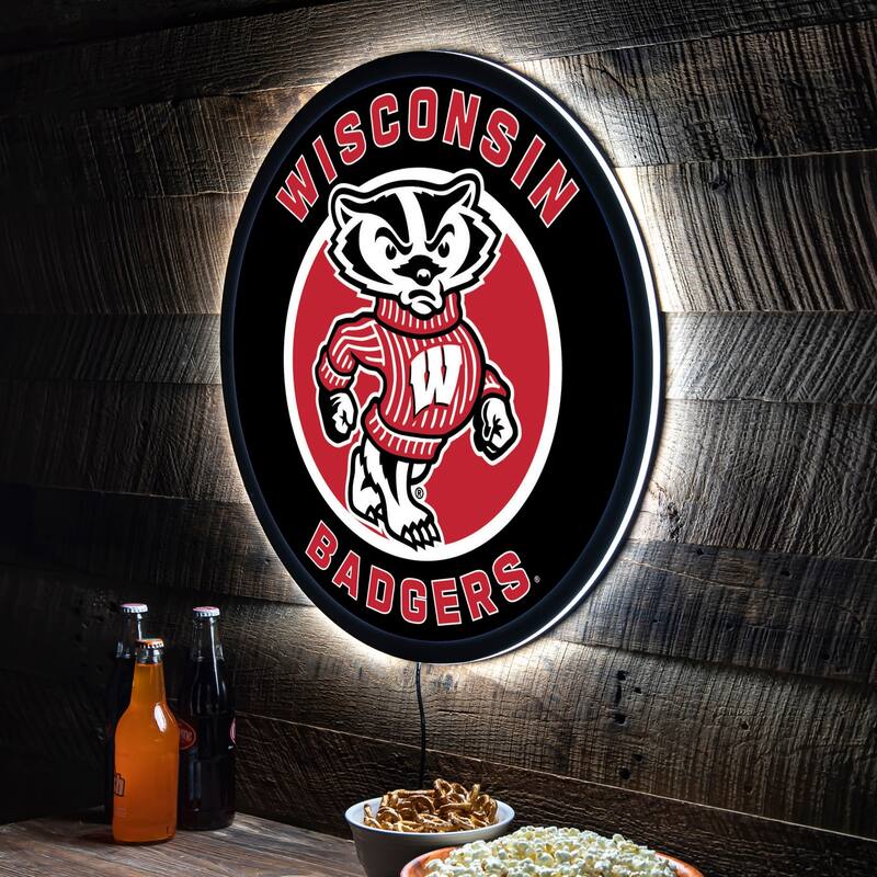 University of Wisconsin-Madison LED Lighted Sign - Clear