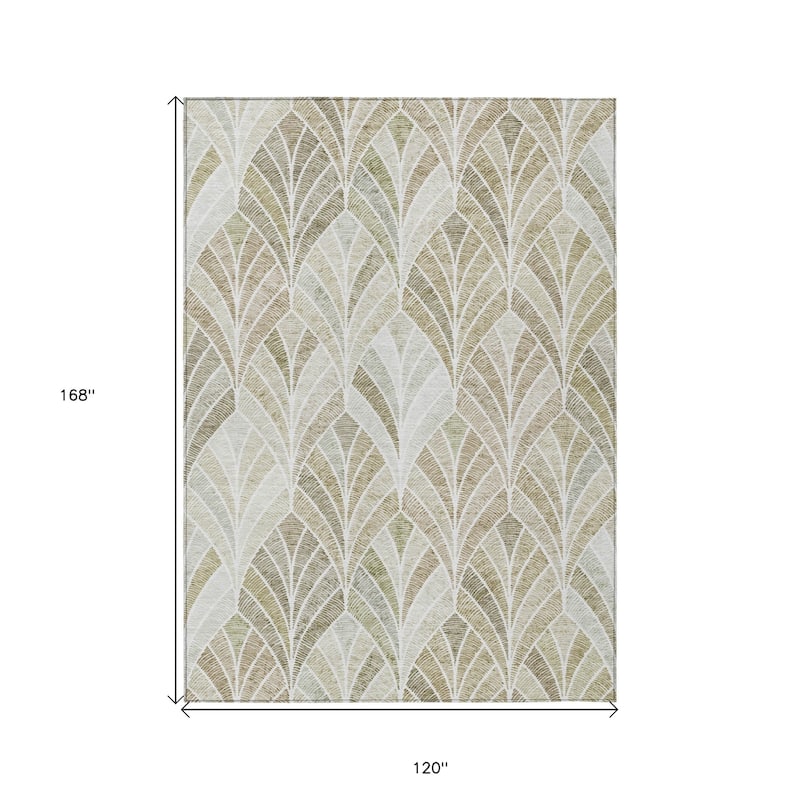 HomeRoots Geometric Transitional Rectangle Outdoor Rug
